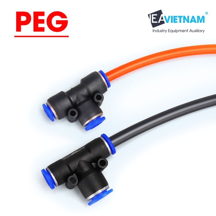 Đầu nối hơi chuyển đổi PEG T3 PEG6-4 PEG8-6 PEG10-8 PEG12-10