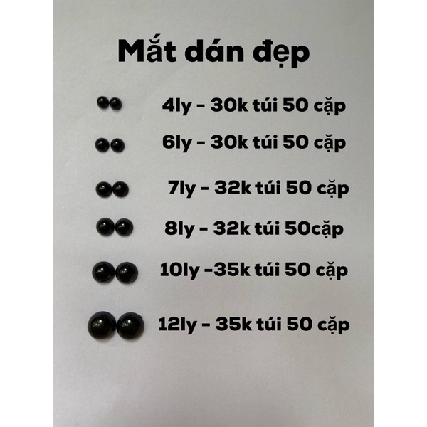 Mắt dán loại đẹp