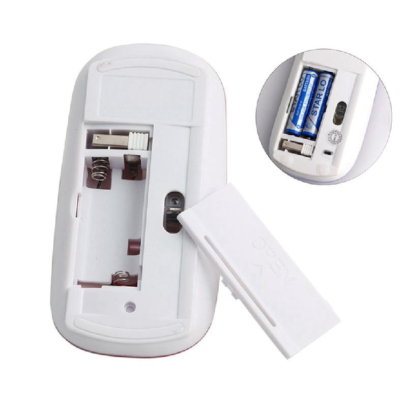 Chuột Quang Không Dây Siêu Mỏng 2.4ghz + Đầu Nhận Usb Cho Pc / Laptop