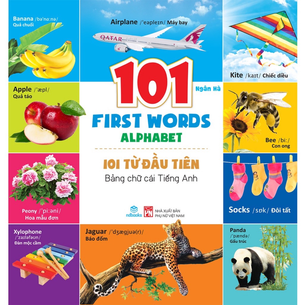 Sách - Combo 8 cuốn: 101 từ đầu tiên - Song Ngữ Anh - Việt - ndbooks