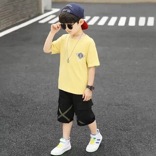 Bộ bé trai cỡ đại Phong Cách Hàn Quốc Chất Siêu Mát