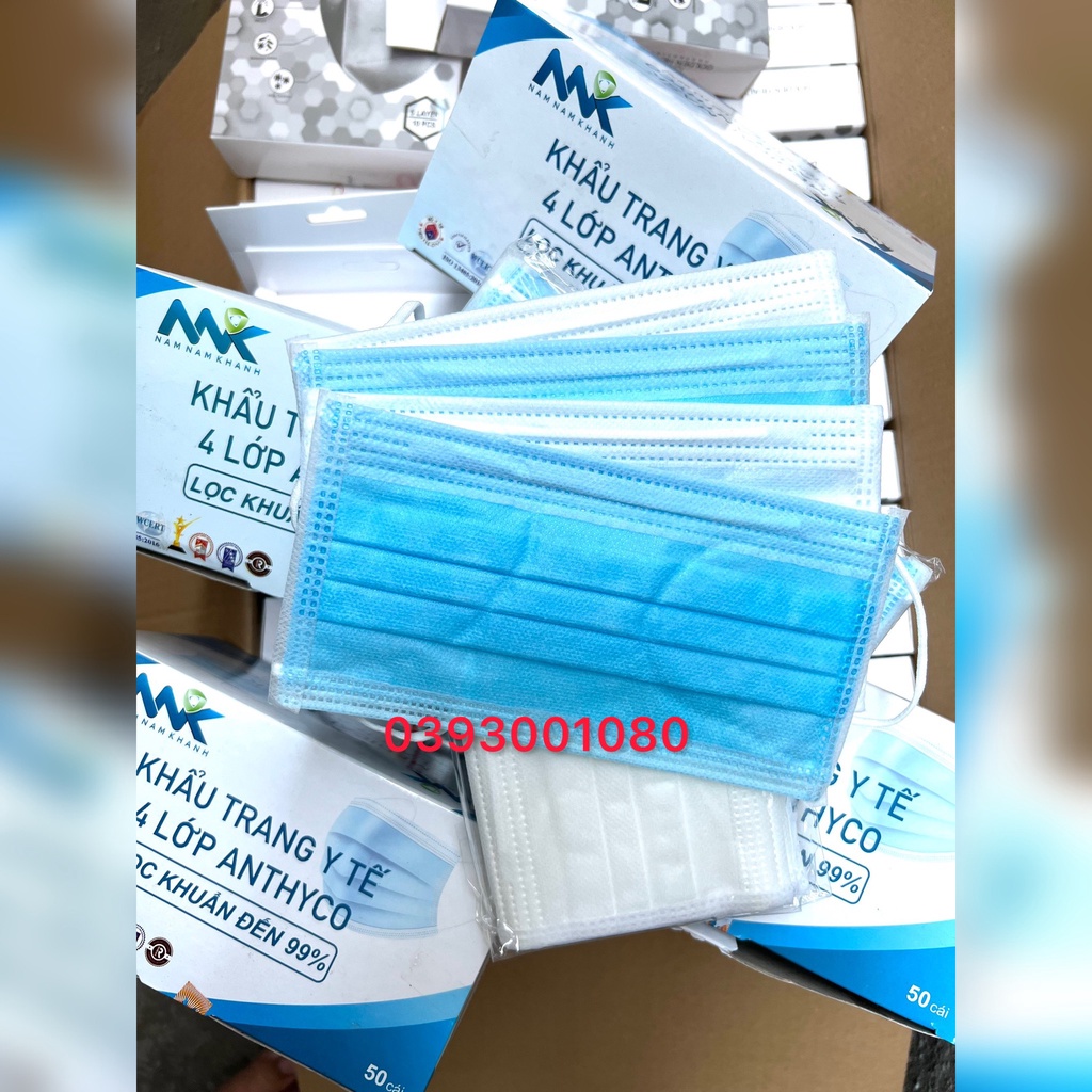 KHẨU TRANG Y TẾ 4 LỚP - LỌC KHUẨN ĐẾN 99%