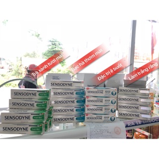 Kem đánh răng sensodyne đủ loại
