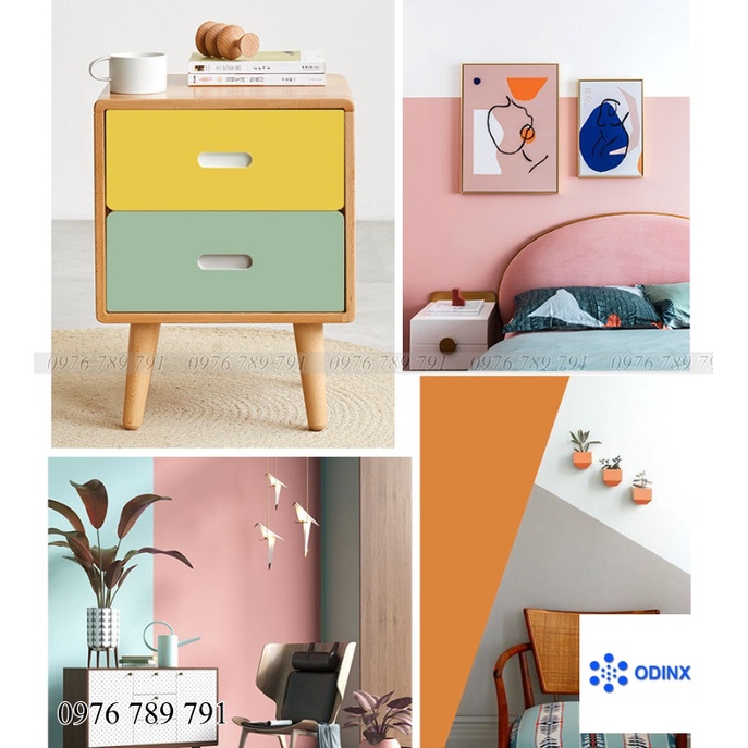 Giấy Dán Tường Phòng Ngủ 10m Có Keo Sẵn Trơn Nhám Đẹp Giá Rẻ ODINX