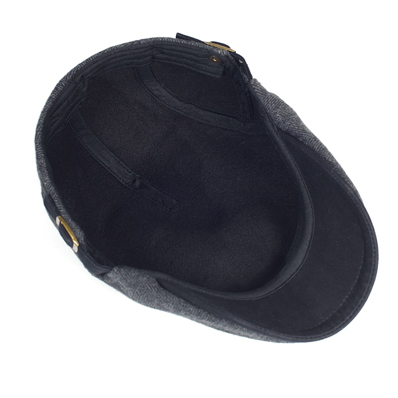 Mũ Beret Sọc Vằn Phong Cách Vintage Cho Nam