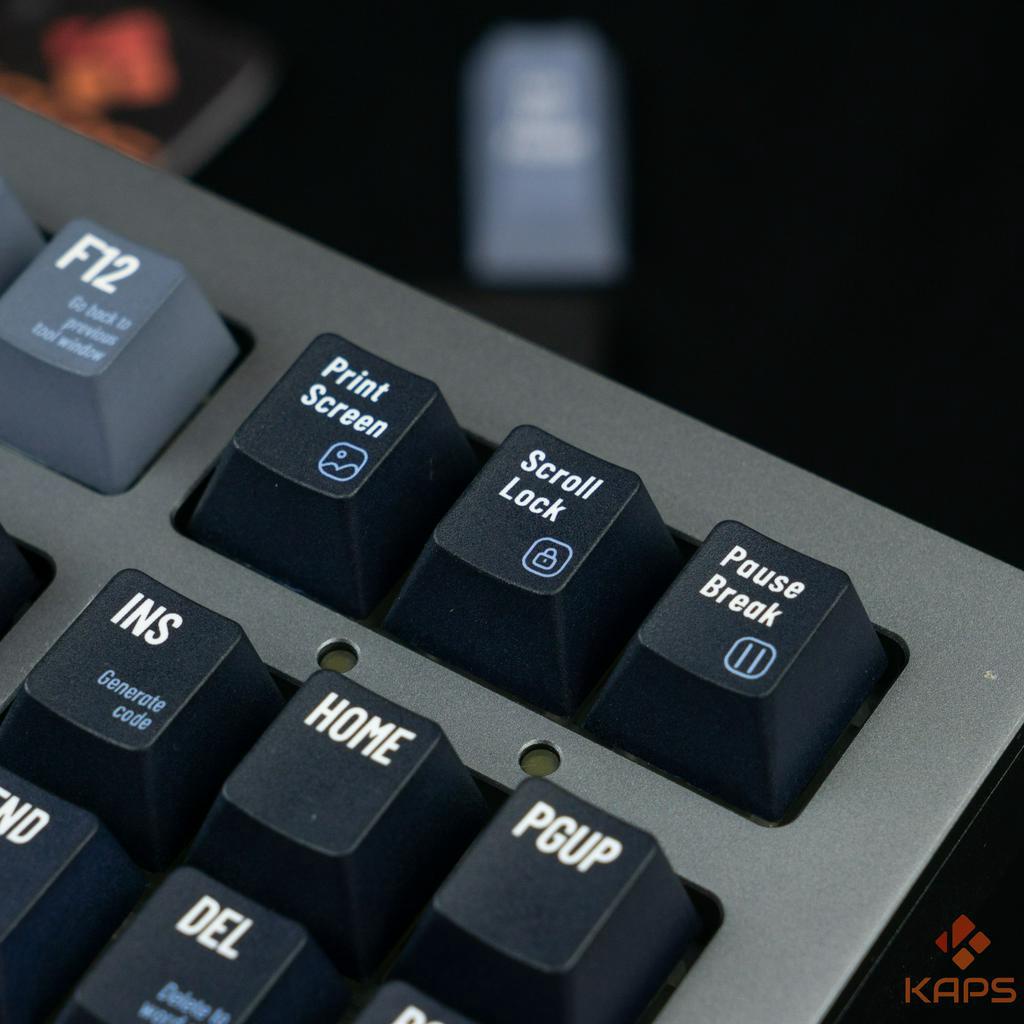 Keycap Programmer Dark Theme nhựa PBT profile Cherry in dyesub 129 nút cho bàn phím cơ layout 108/104/98/87/75/68/64/61
