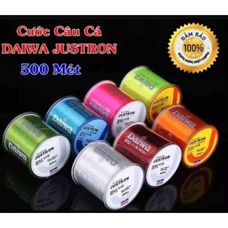 Dây Cước Câu Cá Siêu Bền Daiwa Justron Dài 500m ( Có Đủ Màu, Đủ Size ) – Dây Cước Câu Cá Nhật Bản