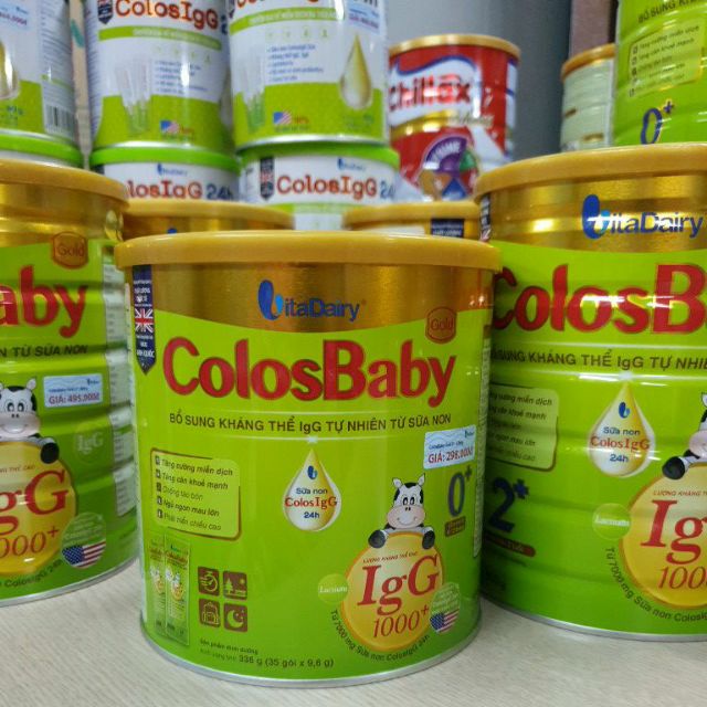 Sữa bột ColosBaby Gold 0+ Dạng Gói Tiện Lợi Lon 336 g (35 gói x 9.6 g) Date mới nhất 2023