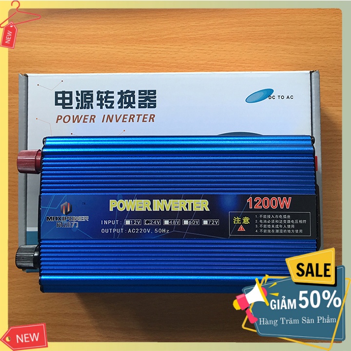 Máy Kích Điện Inverter 1200W Nguồn 24V