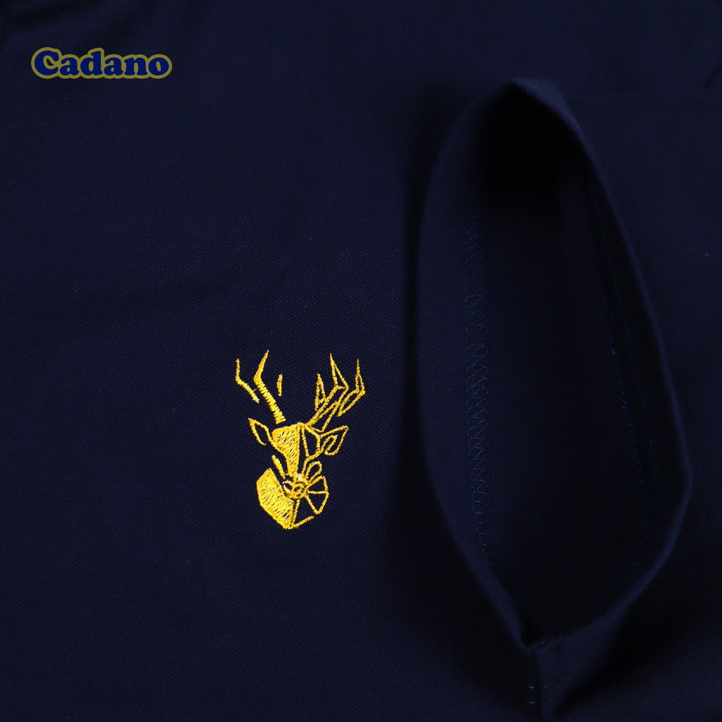 Áo polo nam, thương hiệu CADANO, thêu họa tiết, vải cotton co giãn màu Xanh đen sang trọng - dòng cao cấp | BigBuy360 - bigbuy360.vn