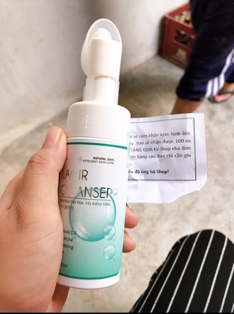 [tặng 1 nạ thủy tinh] Sữa Rửa Mặt Bạc Hà Kiềm Dầu Hơn 8h Dr.Lacir