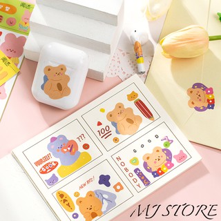 Sticker gấu cute WSTZ006 - mjstore