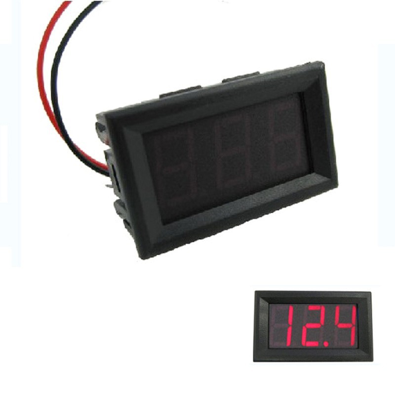 Vôn kế điện tử DC 4.50-30.0V dòng điện một chiều đèn led