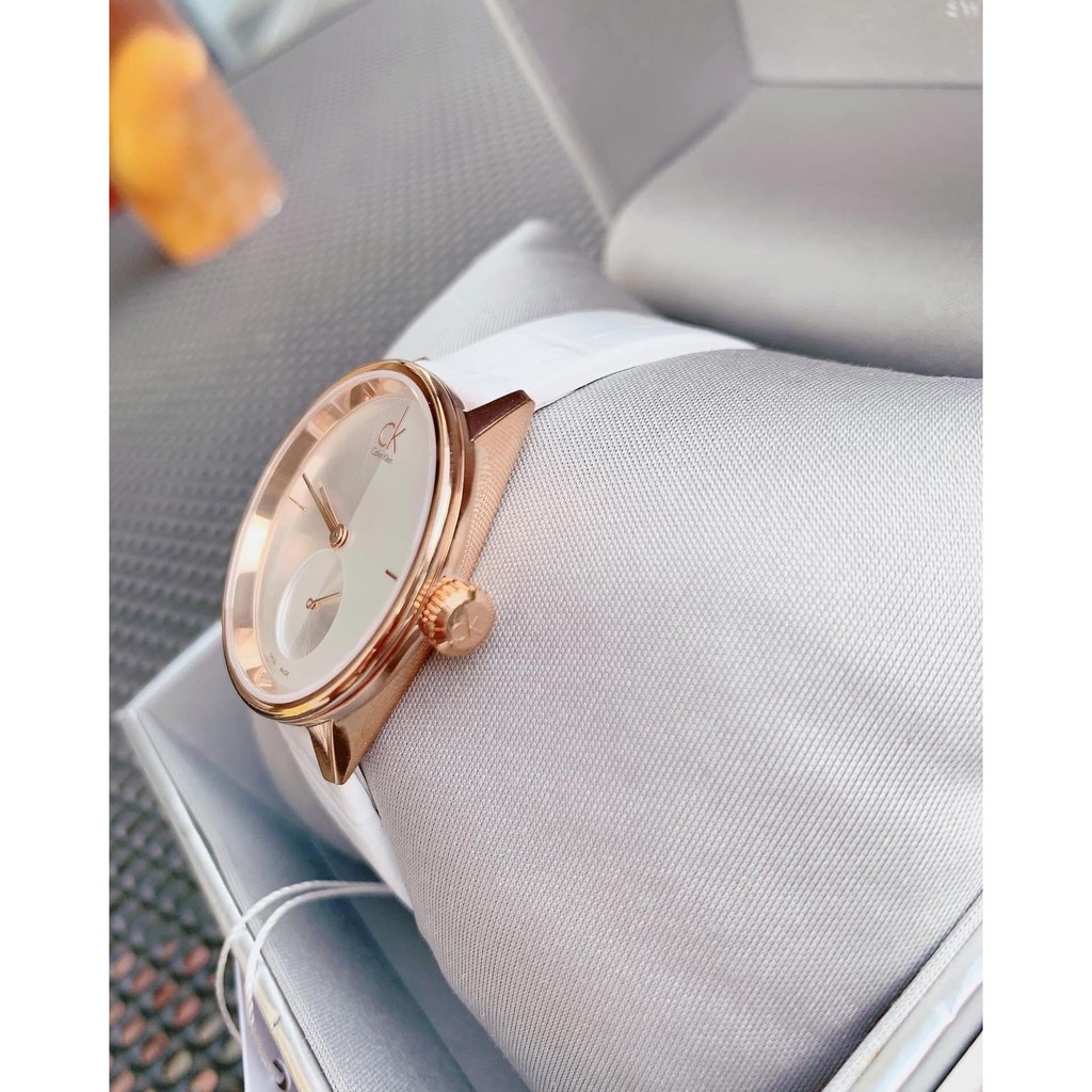 Đồng hồ nữ Calvin Klein Ladies K2Y236K6 - Máy Swiss Made (Thuỵ Sĩ) - Dây da - size 32mm