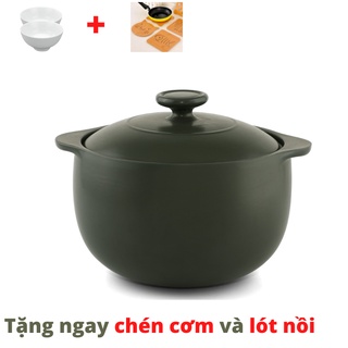 [Mã SKAMSALE03 giảm 10% tối đa 50K đơn 200K] Nồi dưỡng sinh Vesta 0.85L + nắp - Healthycook - Xanh rêu