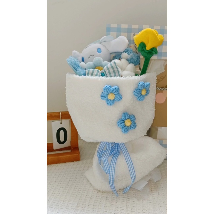 Bó hoa nhồi bông xinh xắn, quà tặng sinh nhật thú nhồi bông