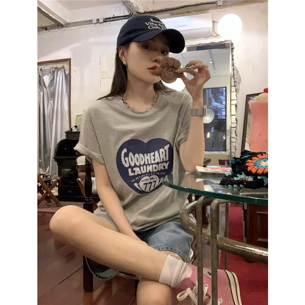 Áo thun tay ngắn Peppermint 51092 in hình thời trang cho nữ