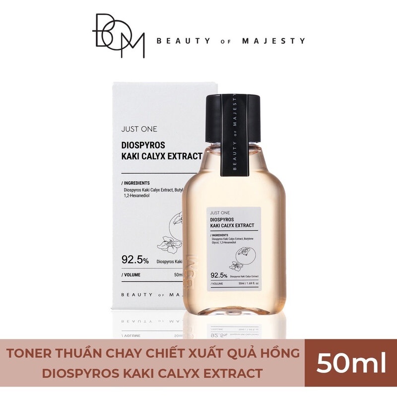 Nước Cân Bằng B.O.M 92,5% Diospyros Kaki Calyx Extract Dưỡng Sáng Da Chiết Xuất Quả Hồng 50ml