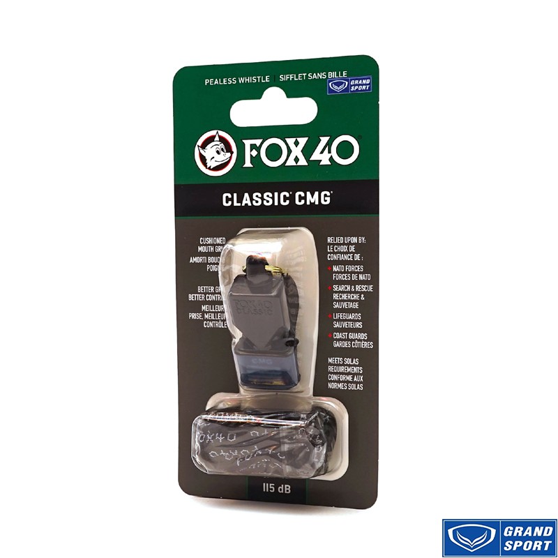 Còi FOX40 CLASSIC CMG Có Đệm Silicon Grand Sport 331914 Đen