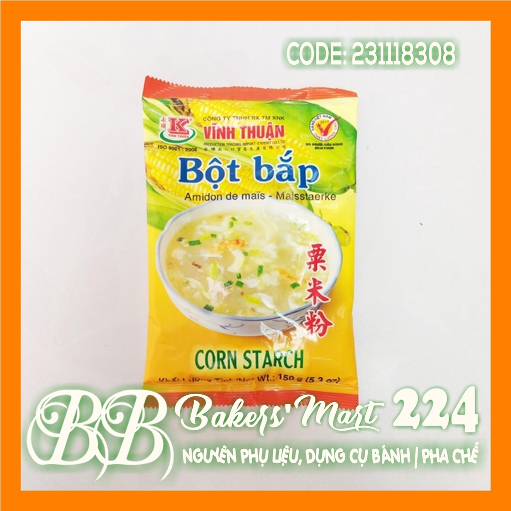 Gói NHỎ 150gr - Bột BẮP hiệu Vĩnh Thuận - Gói 150gr