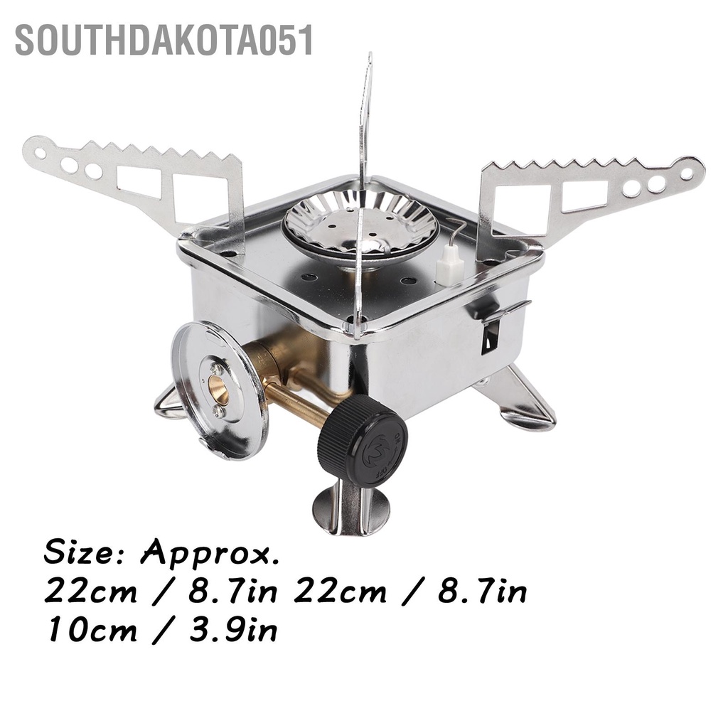 [Hàng Sẵn] Bếp Gas Mini Du Lịch cắm trại di động ngoài trời Gấp Gọn cho Dã Ngoại Đi Phượt【Southdakota051】