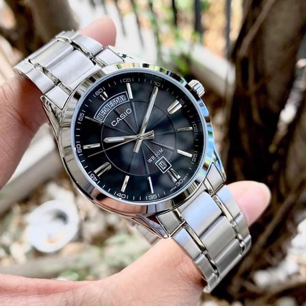 Đồng hồ Nam Casio MTP 1381, đồng hồ chính hãng, thiết kế sang trọng có lịch thứ ngày
