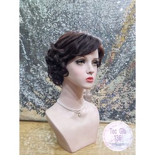 🌼 TÓC NGUYÊN BỘ TRUNG NIÊN XOĂN BÔNG CẢI🌼 TÓC GIẢ 136