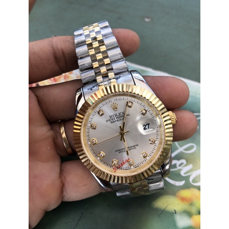 Đồng Hồ Nam Rolex, kính saphire chống xước.