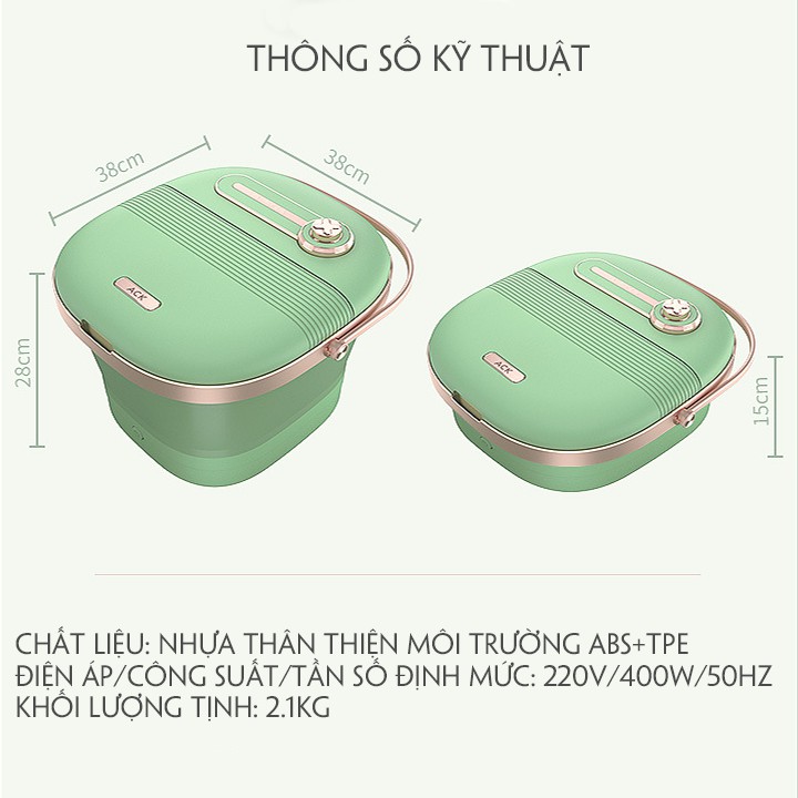 Bồn Ngâm Massage Chân KO010 Sục Khí Hồng Ngoại Nhập Khẩu Chính Hãng - Bảo Hành 12 Tháng