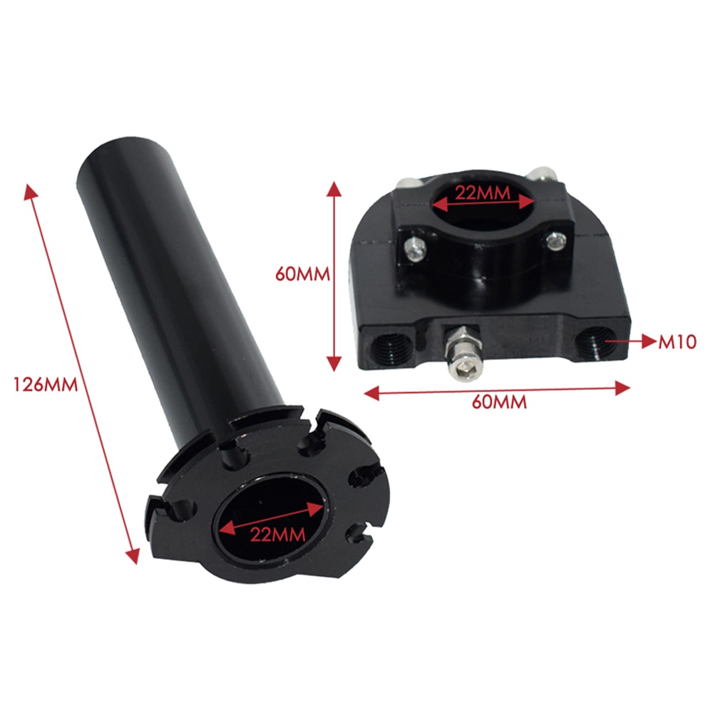 Hợp kim nhôm 22mm 7/8 "Xoay nhanh Tay cầm dầu tiết kiệm Tay cầm Tay cầm Tăng tốc cho xe máy Xe tay ga Dirt Bike