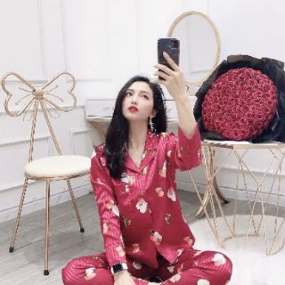 Pijama đồ ngủ lụa gấm loại 1