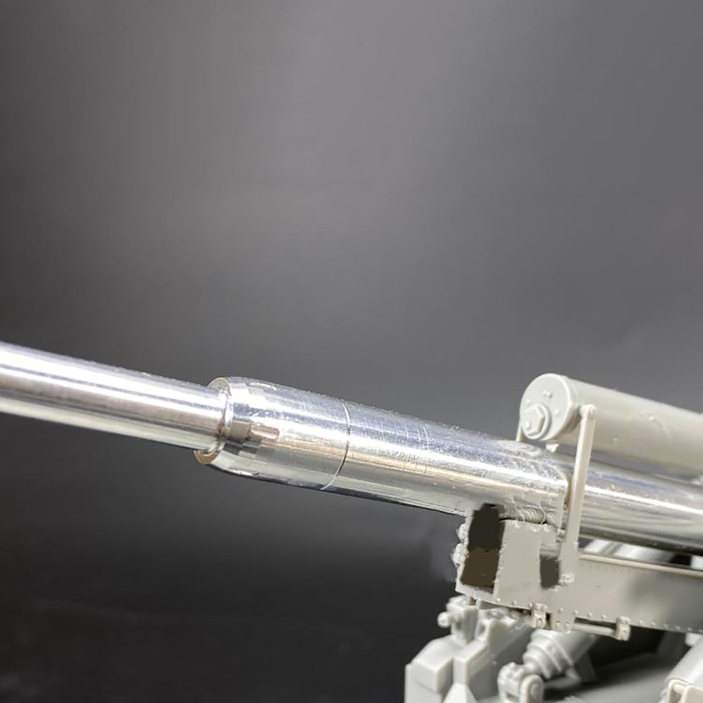 High Quality 128mm Metal Barrel Air Defense Model Car Gun Barrel for 1/35 Scale German FLAK 40 with 84545 Model Parts