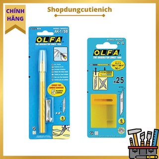 Dao Trổ Nghệ Thuật OLFA  AK-1 và Hộp lưỡi dao KB (25 lưỡi )