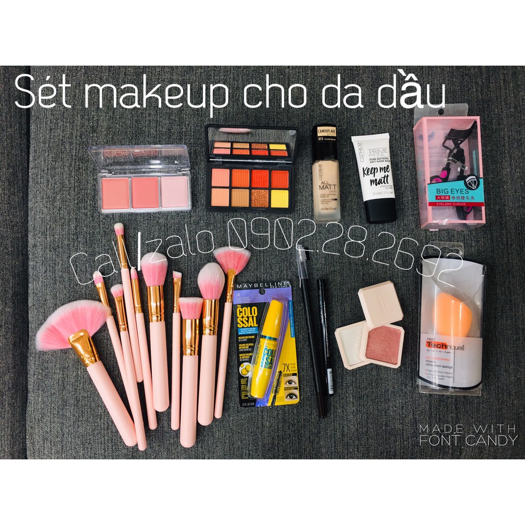 Sét Đồ Makeup Cá Nhân Cho Da Thường, Da Dầu, Da Khô, Da Hỗn Hợp, Da Nhạy Cảm