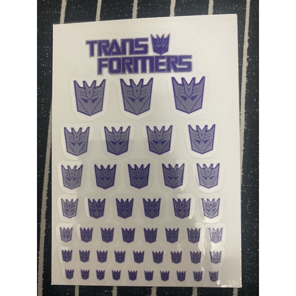Decal dán mô hình transformers  autobot