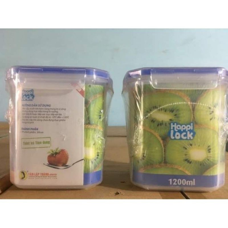 Hộp nhựa vuông lock 1200ml