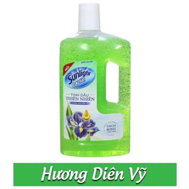 Nước lau sàn Sunlight Hương Diên Vỹ 1kg(mầu xanh)