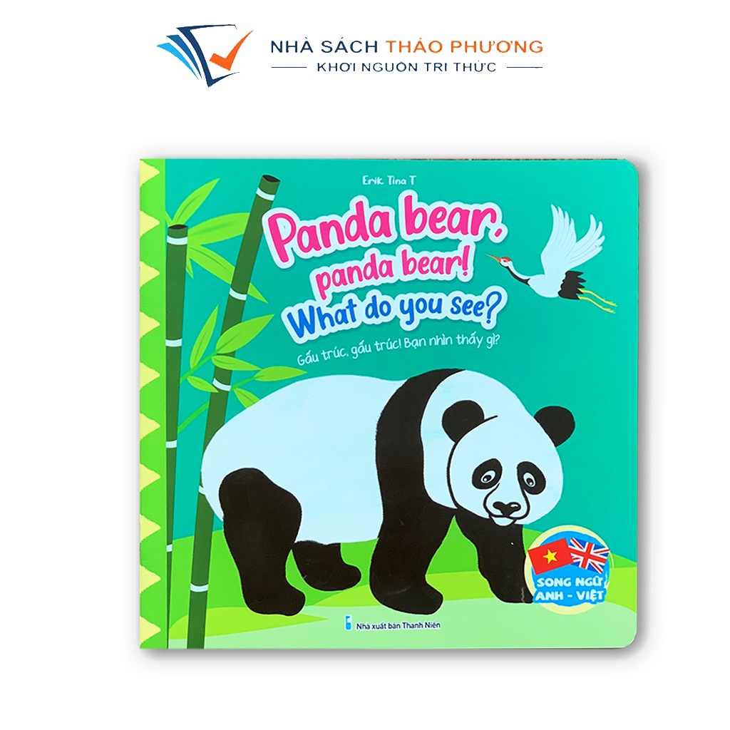 Sách - Truyện song ngữ Anh - Việt - Gấu Bắc cực, Gấu nhỏ, Gấu trúc, Gấu nâu (bộ 4 cuốn)