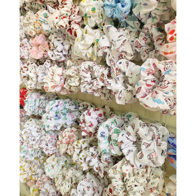 Cột Tóc Vải Scrunchies - Dây Buộc Tóc Scrunchies