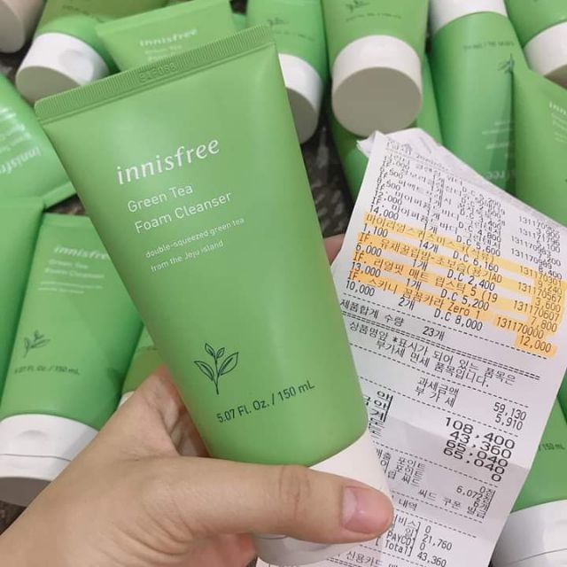 sữa  rửa mặt trà xanh innisfree Hàn Quốc