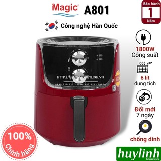 Mua  Mã ELHAMS5 giảm 6% đơn 300K  Nồi chiên không dầu 6 lít Magic Korea A-801 - 1800W