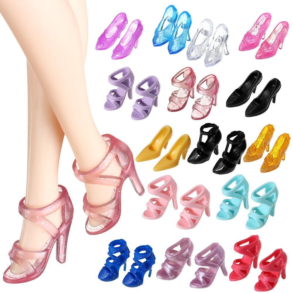 Giày Bốt Cổ Cao Thời Trang Sành Điệu Cao Cấp Cho Búp Bê 2.2cm