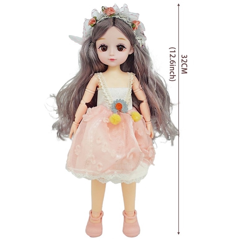 Đồ Chơi Mô Hình Nàng Tiên Cá Mặc Đầm Búp Bê BJD 1/6 Thời Trang