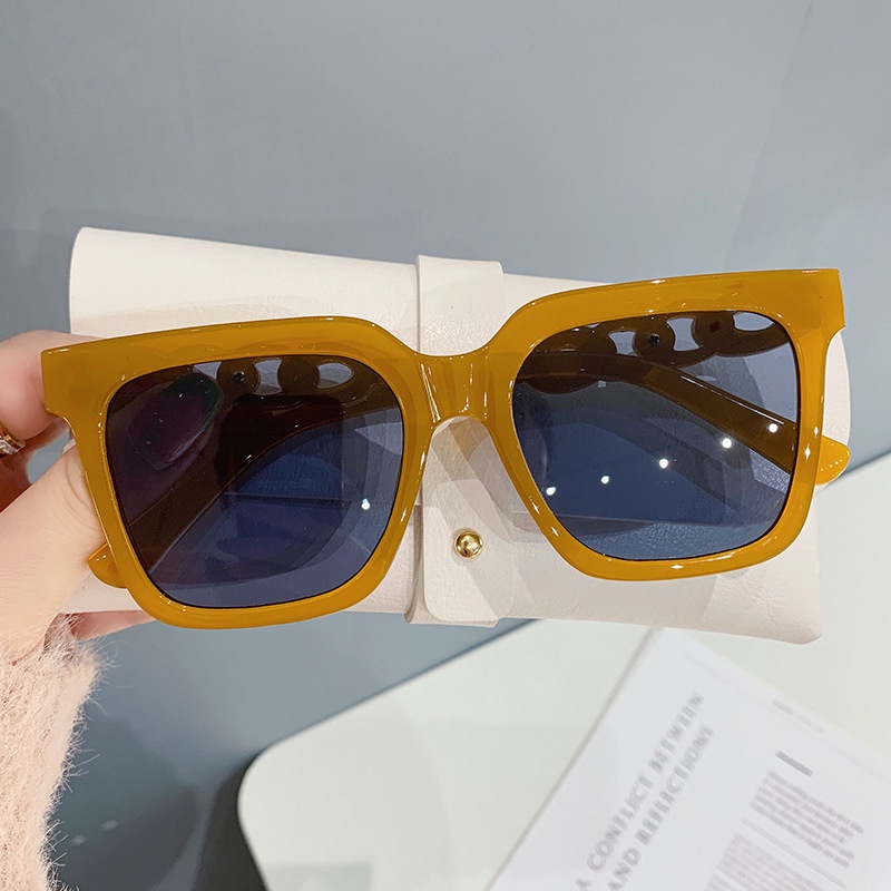 Kính Mát Gọng Vuông Cao Cấp Chống Tia UV400 Thời Trang Hàn Quốc Dành Cho Nam Nữ