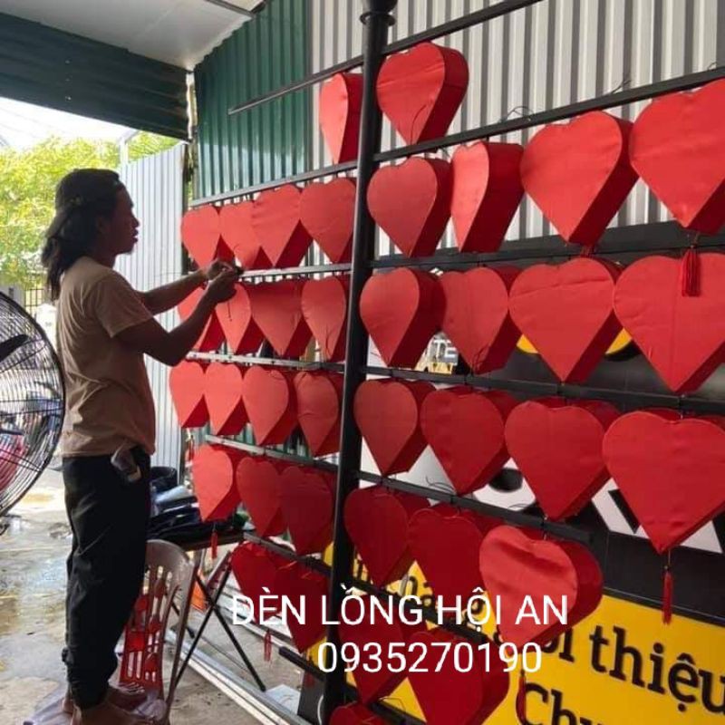 Đèn lồng  Hội An hình trái tim