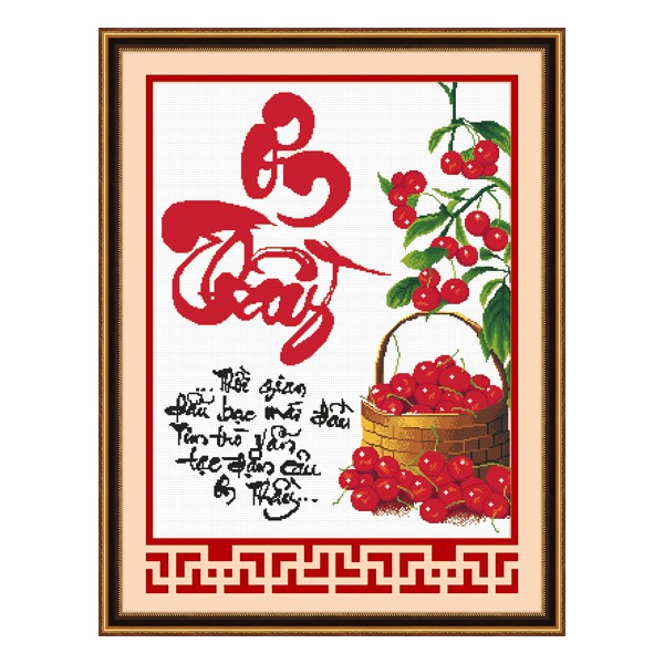 Tranh thêu chữ thập ƠN THẦY CÔ AIluo AL51300- tranh thanh lý