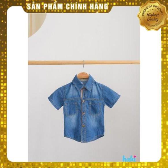 Áo sơ mi bò bé trai TB1525 - xanh bò (ảnh thật 100%)