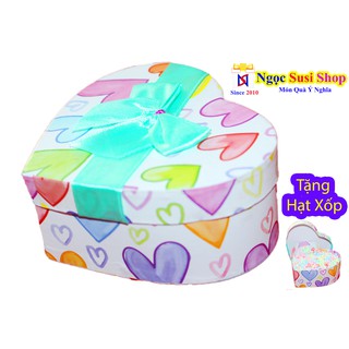 Hộp Quà Trái Tim Size Nhỏ 11 cm Cao Cấp + Tặng Hạt Xốp [GIAO NGẪU NHIÊN MÀU]