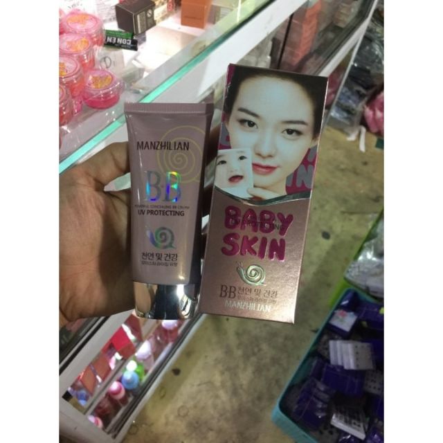 Kem nền BB Baby Skin ốc sên