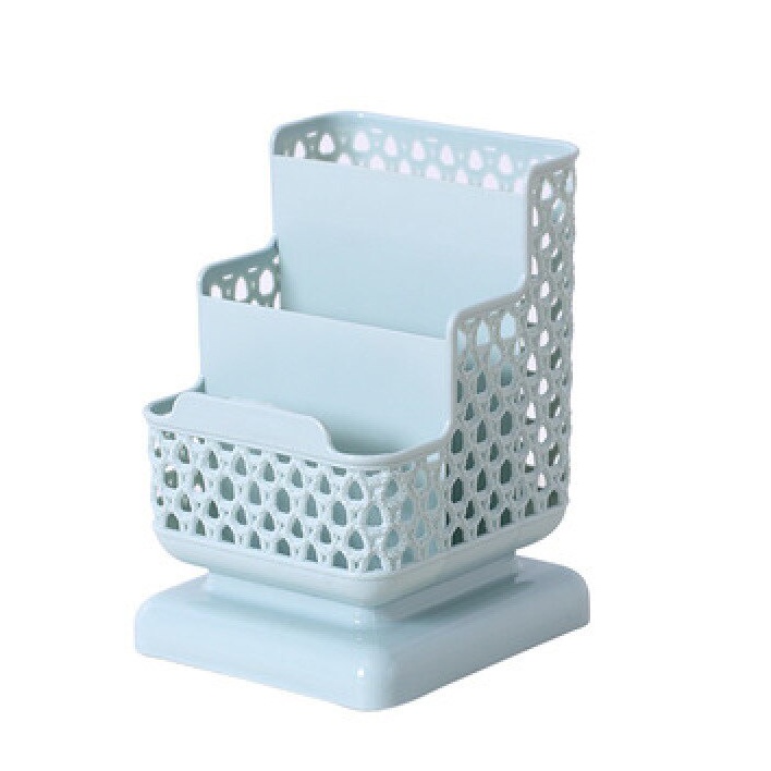 Giá đỡ điện thoại/ mỹ phẩm để bàn bằng nhựa thiết kế độc đáo tiện dụng cho văn phòng